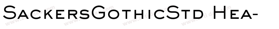 SackersGothicStd Hea字体转换